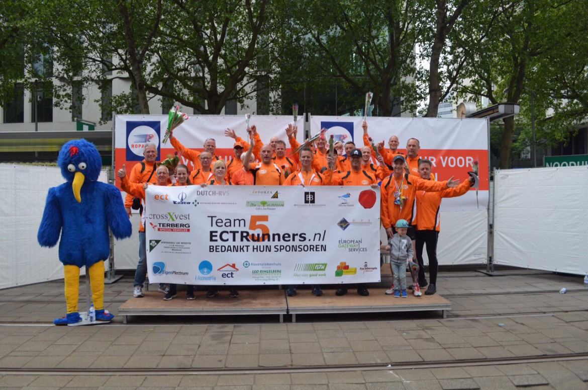 iAccount4u is trots op Team 5 ECT runners met het volbrengen van de Roparun 2015